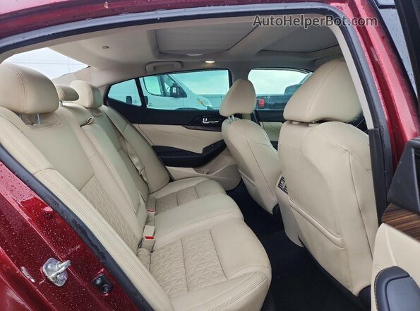 1N4AA6AP1GC419439 2016 NISSAN MAXIMA Burgundy უკანა სავარძლების ხედი