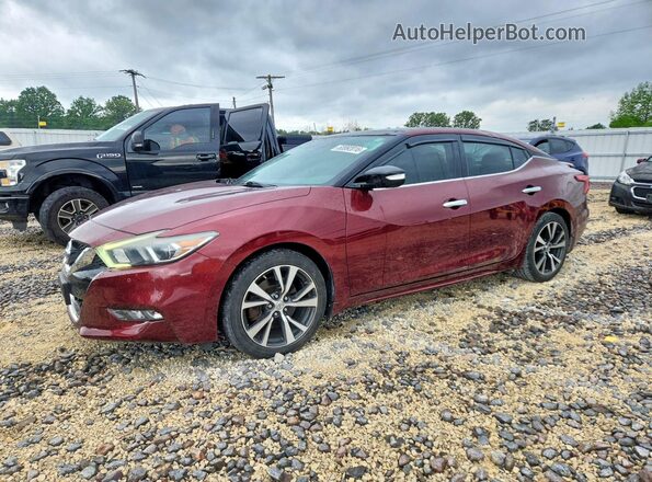 1N4AA6AP1GC419439 2016 NISSAN MAXIMA Burgundy წინა მარცხენა ხედი სამი მეოთხედიდან