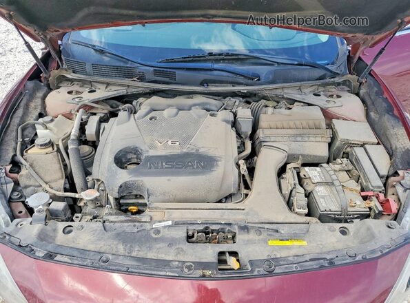 1N4AA6AP1GC447662 2016 NISSAN MAXIMA Красный Вид задней части салона
