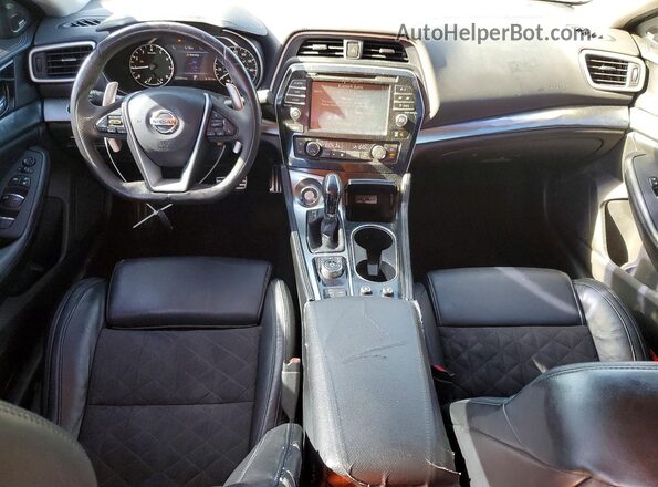 1N4AA6AP1HC363617 2017 NISSAN MAXIMA Синий Вид панели приборов