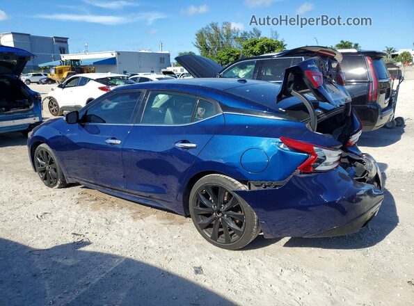 1N4AA6AP1HC363617 2017 NISSAN MAXIMA Синий Задняя левая четверть