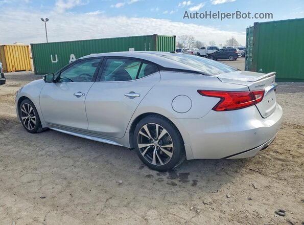 1N4AA6AP1HC424173 2017 NISSAN MAXIMA PLATINUM Серебряный Задняя левая четверть