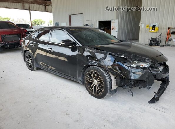 1N4AA6AP1JC385820 2018 NISSAN MAXIMA Черный Передняя правая четверть