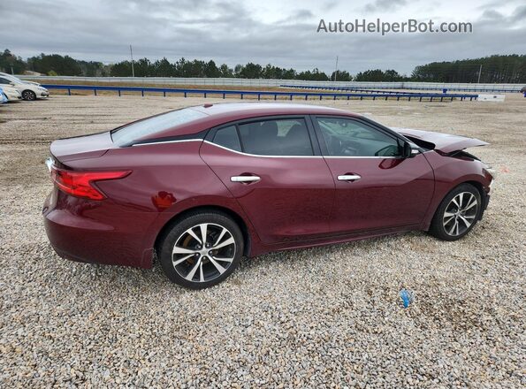 1N4AA6AP1JC399524 2018 NISSAN MAXIMA Burgundy Задня права чверть