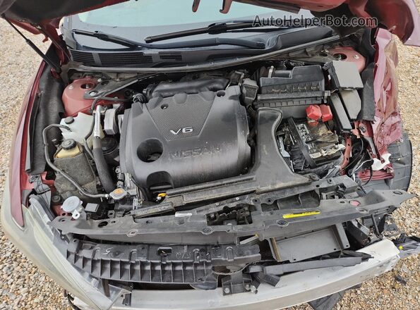 1N4AA6AP1JC399524 2018 NISSAN MAXIMA Burgundy Вид підкапотного простору