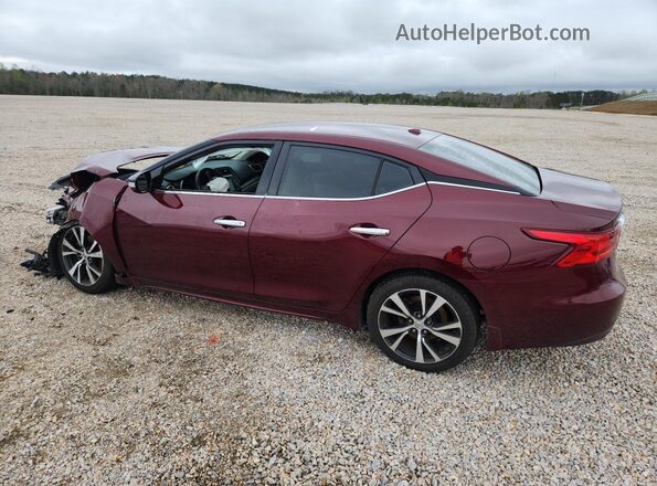 1N4AA6AP1JC399524 2018 NISSAN MAXIMA Burgundy Задня ліва чверть