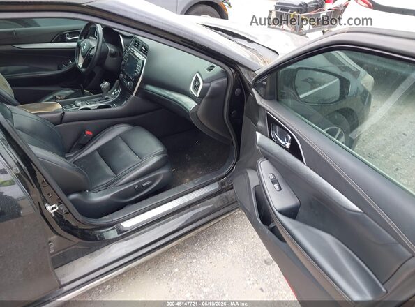 1N4AA6AP2GC448562 2016 NISSAN MAXIMA Black წინა სალონის ხედი