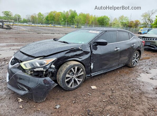 1N4AA6AP2HC398313 2017 NISSAN MAXIMA Черный Передняя левая четверть
