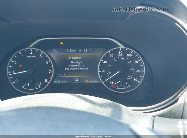 1N4AA6AP2HC423887 2017 NISSAN MAXIMA White Widok tylnych siedzeń