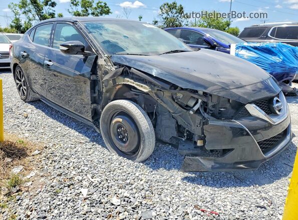 1N4AA6AP2HC445873 2017 NISSAN MAXIMA Черный Передняя правая четверть