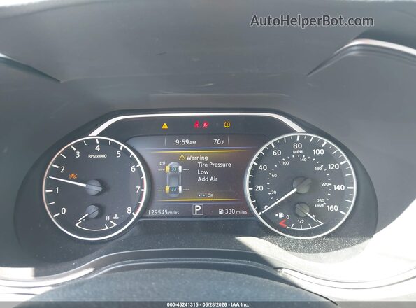 1N4AA6AP2HC449731 2017 NISSAN MAXIMA White Widok tylnych siedzeń
