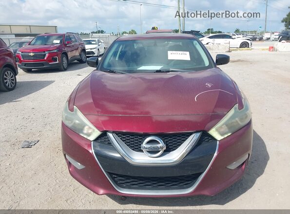 1N4AA6AP2HC453391 2017 NISSAN MAXIMA Burgundy Widok wnętrza z tyłu