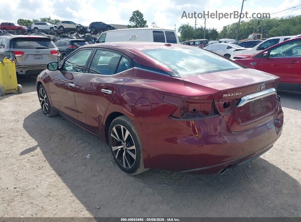 1N4AA6AP2HC453391 2017 NISSAN MAXIMA Burgundy Tył lewy