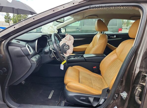 1N4AA6AP3GC383673 2016 NISSAN MAXIMA Brown Вид салону спереду