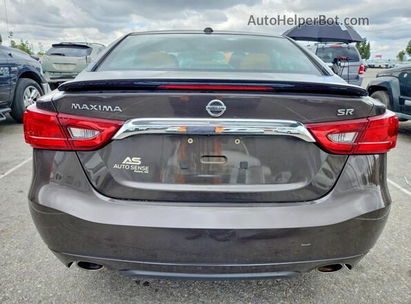 1N4AA6AP3GC383673 2016 NISSAN MAXIMA Brown Вид ззаду