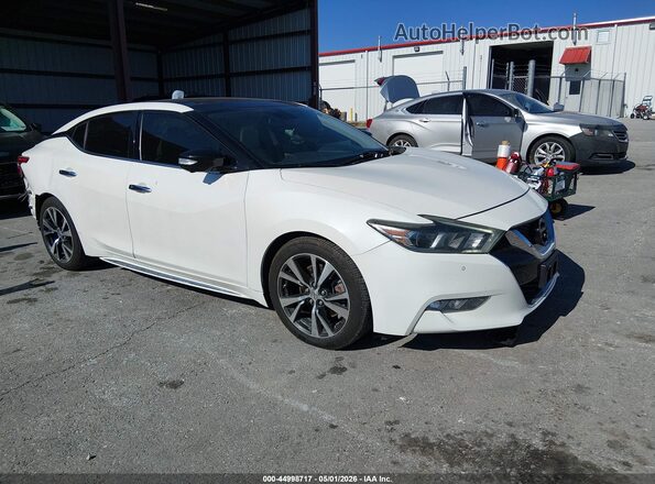 1N4AA6AP3GC392793 2016 NISSAN MAXIMA Белый Передняя правая четверть