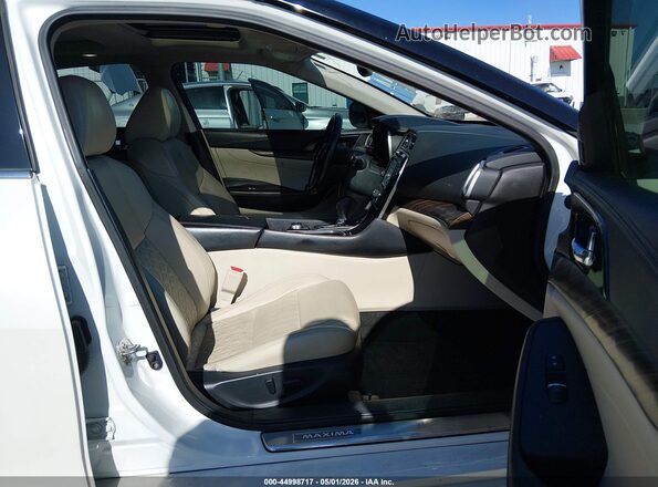 1N4AA6AP3GC392793 2016 NISSAN MAXIMA Белый Вид салона спереди