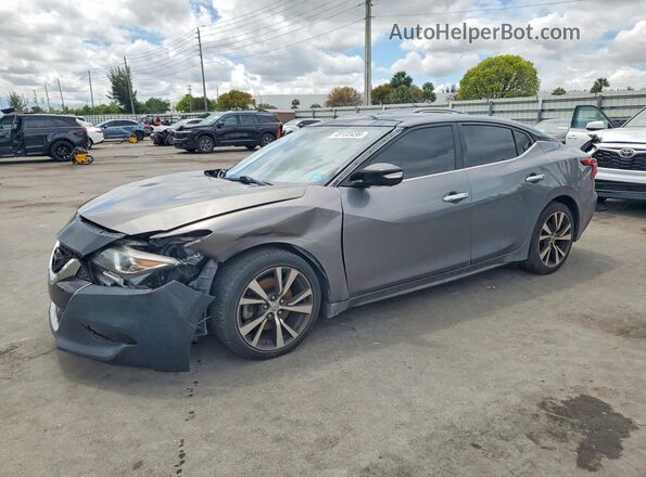 1N4AA6AP3HC369824 2017 NISSAN MAXIMA PLATINUM Gray Przód lewy