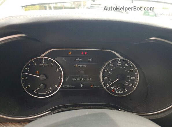 1N4AA6AP3HC369824 2017 NISSAN MAXIMA PLATINUM Gray Widok zestawu wskaźników