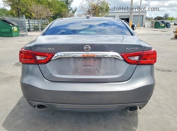 1N4AA6AP3HC369824 2017 NISSAN MAXIMA PLATINUM Gray Widok z tyłu