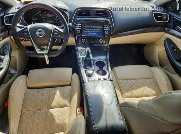 1N4AA6AP3JC368050 2018 NISSAN MAXIMA White Вид панелі приладів