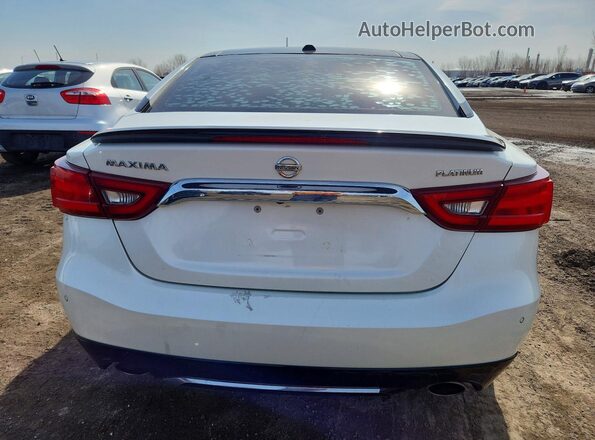 1N4AA6AP3JC368050 2018 NISSAN MAXIMA White Вид ззаду
