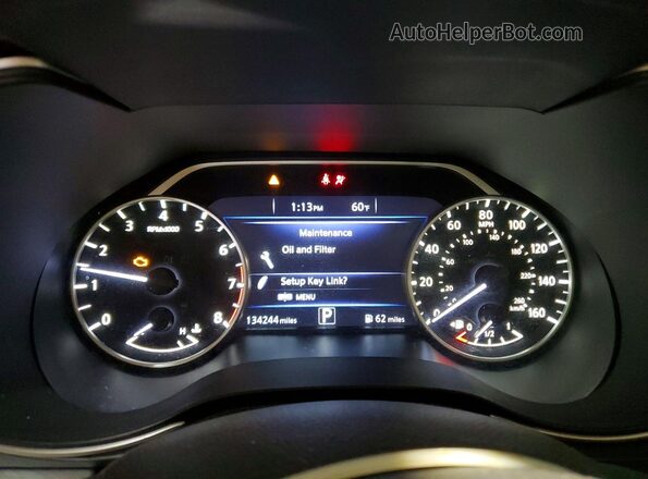 1N4AA6AP3JC374270 2018 NISSAN MAXIMA Black Вид щитка приладів