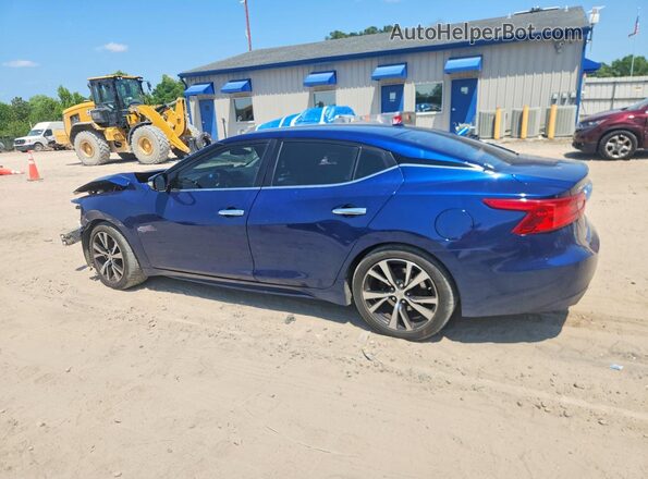 1N4AA6AP3JC379646 2018 NISSAN MAXIMA Blue Trasero izquierdo
