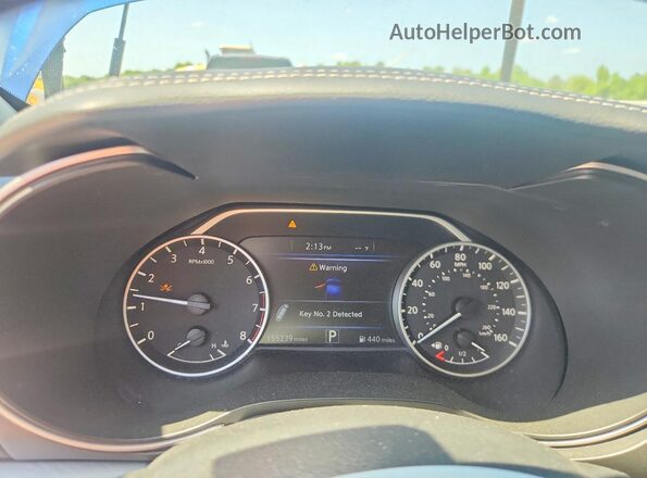 1N4AA6AP3JC379646 2018 NISSAN MAXIMA Blue Vista del cuadro de instrumentos