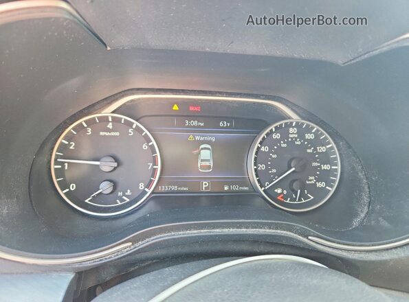1N4AA6AP4GC380717 2016 NISSAN MAXIMA White Widok zestawu wskaźników