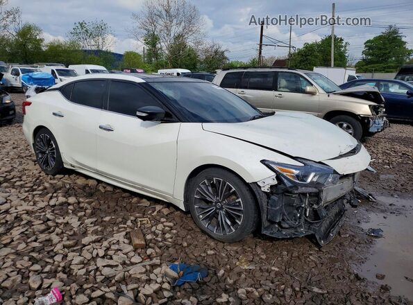 1N4AA6AP4GC393175 2016 NISSAN MAXIMA Белый Передняя правая четверть