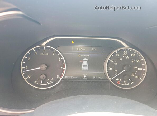 1N4AA6AP4GC423582 2016 NISSAN MAXIMA Белый Вид щитка приборов