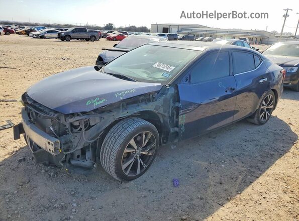 1N4AA6AP4HC370321 2017 NISSAN MAXIMA PLATINUM Синий Передняя левая четверть