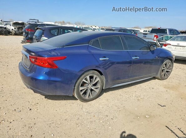 1N4AA6AP4HC370321 2017 NISSAN MAXIMA PLATINUM Синий Задняя правая четверть