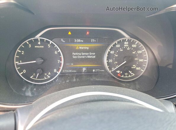 1N4AA6AP4HC370321 2017 NISSAN MAXIMA PLATINUM Синий Вид щитка приборов