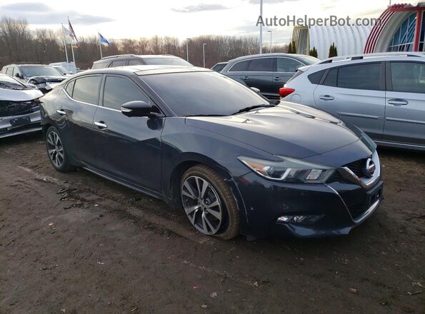 1N4AA6AP4HC384199 2017 NISSAN MAXIMA PLATINUM Blue Delantero derecho