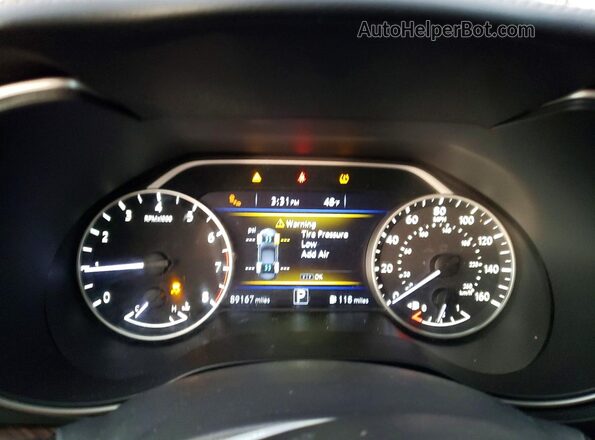 1N4AA6AP4HC384199 2017 NISSAN MAXIMA PLATINUM Blue Vista del cuadro de instrumentos