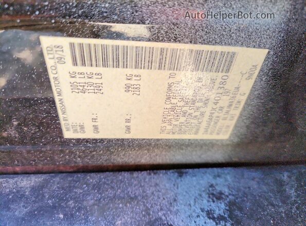 1N4AA6AP4JC401380 2018 NISSAN MAXIMA Черный Вид подкапотного пространства