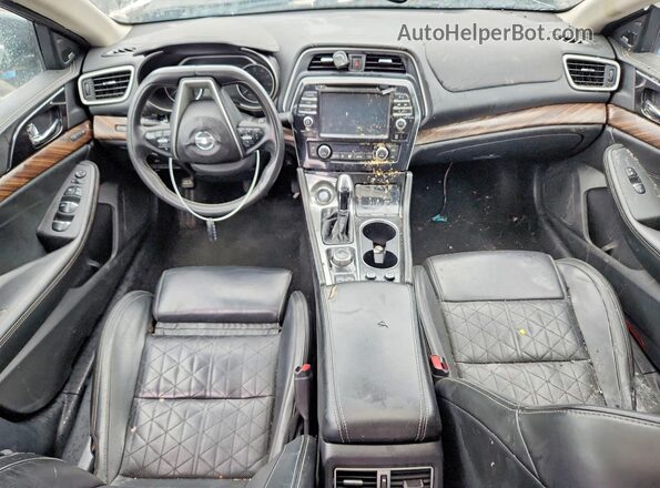 1N4AA6AP4JC401380 2018 NISSAN MAXIMA Черный Вид панели приборов