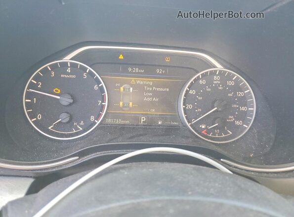 1N4AA6AP5GC419900 2016 NISSAN MAXIMA Gray Widok zestawu wskaźników