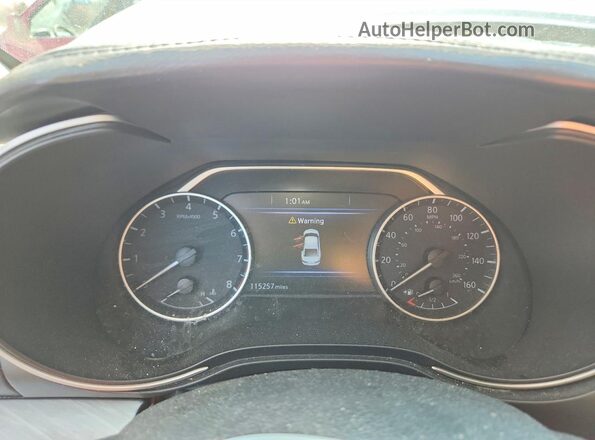 1N4AA6AP5HC431854 2017 NISSAN MAXIMA Серебряный Вид щитка приборов