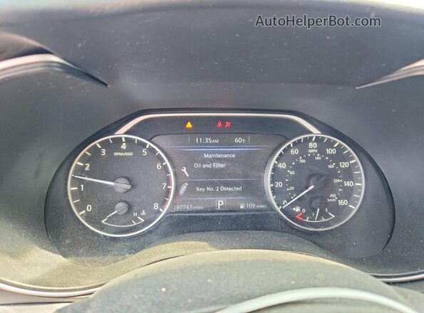 1N4AA6AP5HC443244 2017 NISSAN MAXIMA Gray Вид щитка приладів