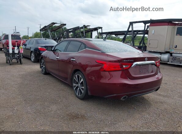 1N4AA6AP6GC391539 2016 NISSAN MAXIMA Красный Задняя левая четверть