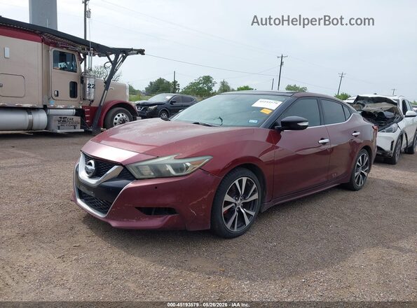 1N4AA6AP6GC391539 2016 NISSAN MAXIMA Красный Передняя левая четверть