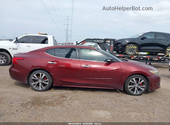 1N4AA6AP6GC391539 2016 NISSAN MAXIMA Красный Вид задней части салона