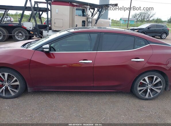 1N4AA6AP6GC391539 2016 NISSAN MAXIMA Красный Панорамный вид салона 360°