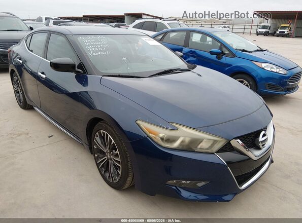 1N4AA6AP6HC386486 2017 NISSAN MAXIMA Blue Delantero derecho
