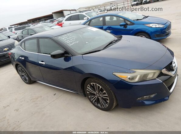 1N4AA6AP6HC386486 2017 NISSAN MAXIMA Blue Vista interior trasera