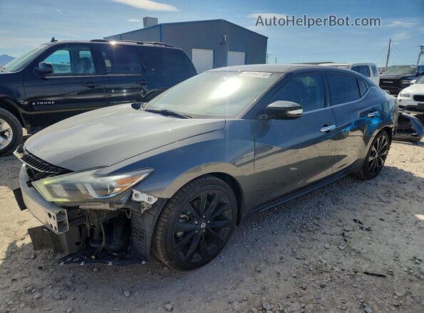 1N4AA6AP6HC453443 2017 NISSAN MAXIMA Gray წინა მარცხენა ხედი სამი მეოთხედიდან