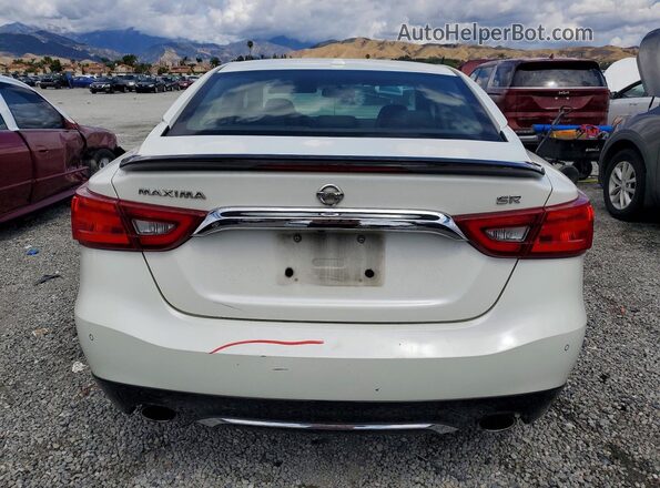 1N4AA6AP6HC454009 2017 NISSAN MAXIMA White Widok z tyłu